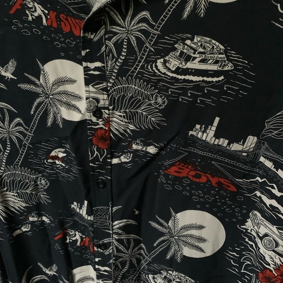 Amazon Prime “The Boys” Hawaiian Style Button Up - Picture 2 of 5